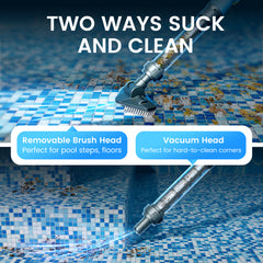 Efurden Handheld Pool Vacuum, Portable Swimming Pool Cleaner
