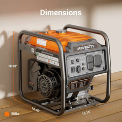 Efurden 4400W Portable Gasoline Inverter Generator