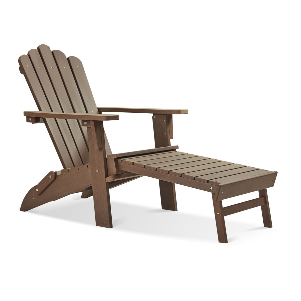 Efurden Adirondack Chair with Builtin Ottoman