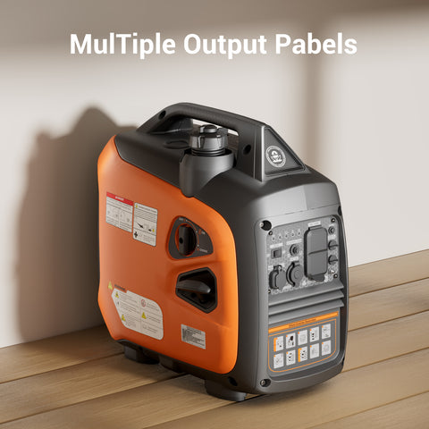 Efurden 2500W/4800W Ultra-Quiet Portable Gas Inverter Generator| EPA Compliant | CO Sensor | ECO Mode