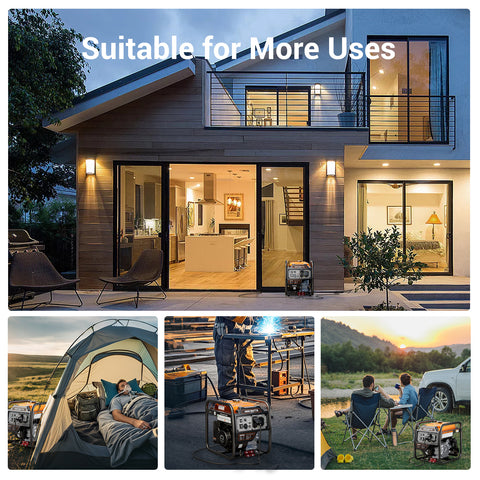 Efurden 4000W/4400W Portable Gas Inverter Generator | EPA Compliant | ECO Mode | Overload Protection
