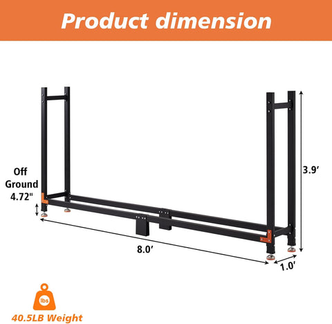 Efurden Firewood Rack Outdoor