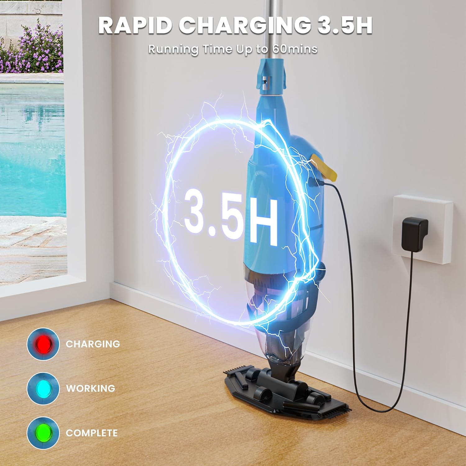 Efurden Handheld Pool Vacuum