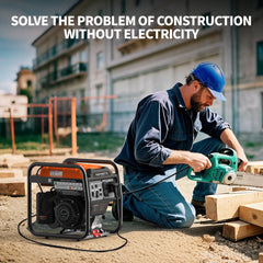 Efurden Portable Inverter Generator, Gas Powered Generator with ECO Mode for Home Use and Camping, RV Ready, Low Noise