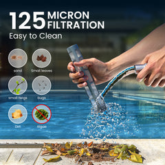 Efurden Handheld Pool Vacuum, Portable Swimming Pool Cleaner