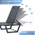 Efurden Aluminum Outdoor Chaise Lounge