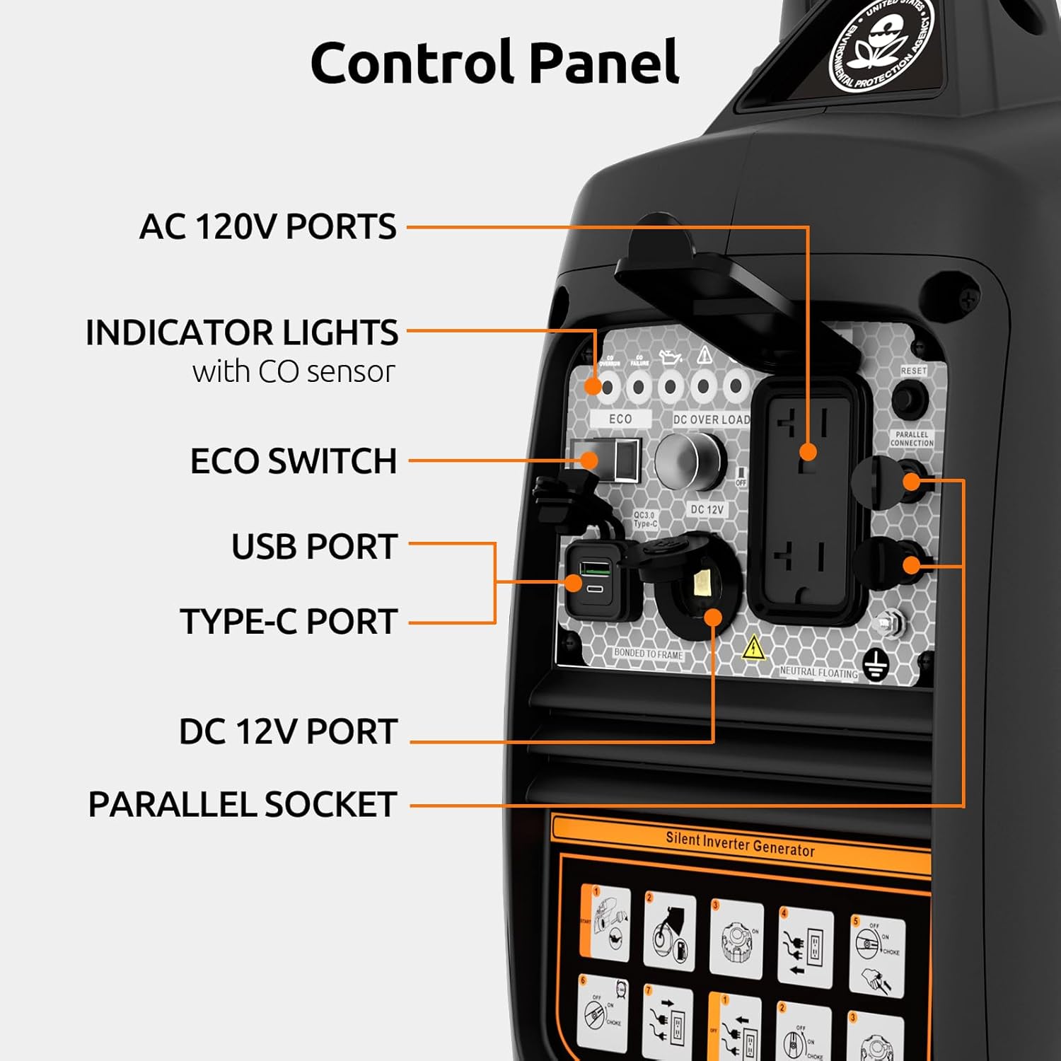 Efurden 2500-Watt Generator