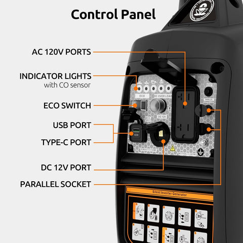 Efurden 2500-Watt Generator