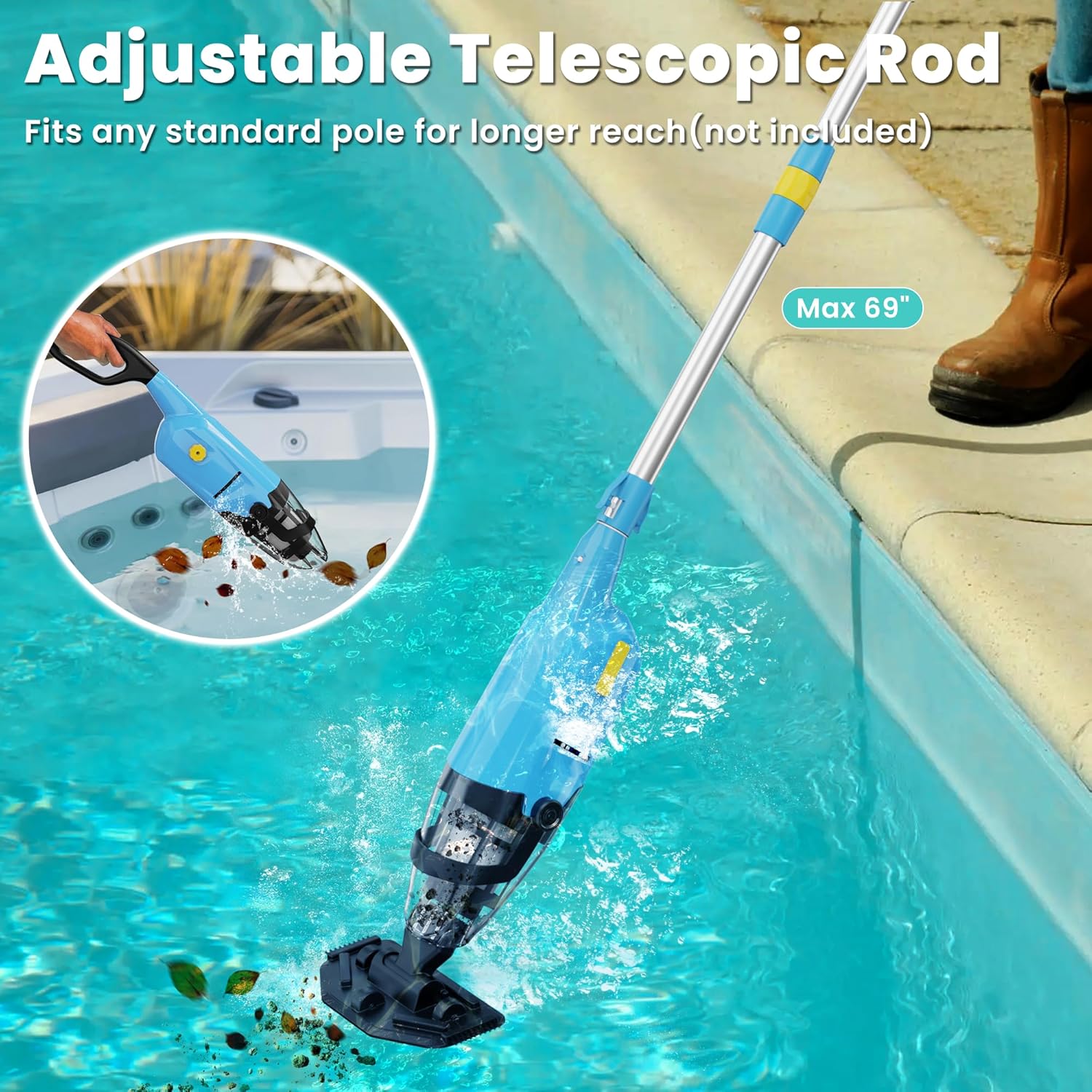 Efurden Handheld Pool Vacuum