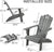 Efurden Poly Lumber Folding Adirondack Chair