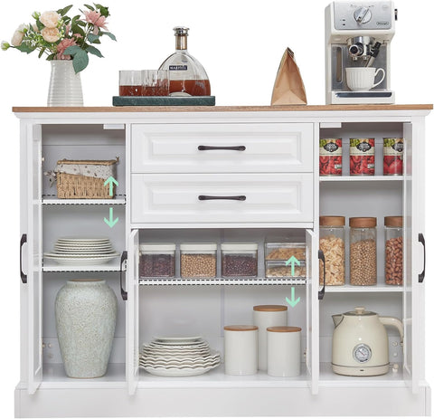 Efurden Farmhouse 48" Buffet Cabinet with Storage