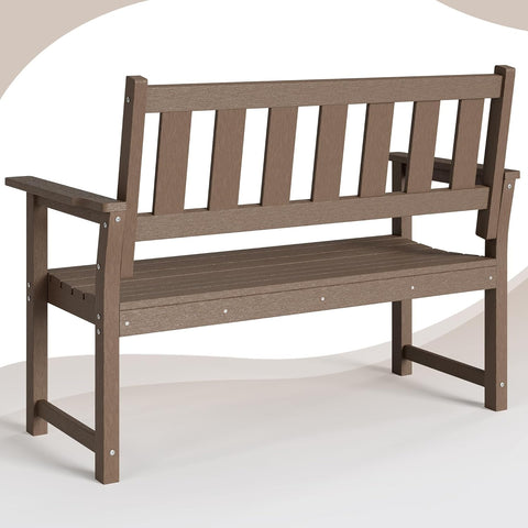 Efurden 2-Person HDPE Outdoor Bench