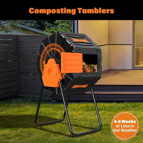 Efurden Outdoor Rotating Composter