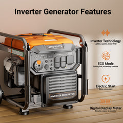 Efurden 12000W Portable Gasoline Inverter Generator