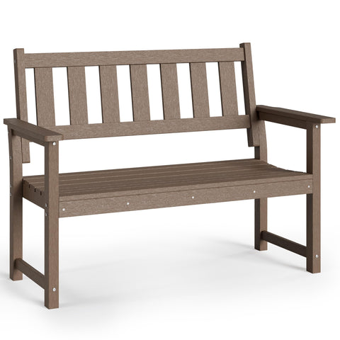 Efurden 2-Person HDPE Outdoor Bench