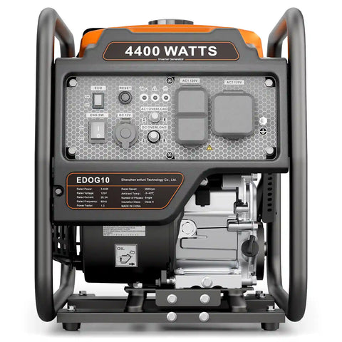 Efurden 4000W/4400W Portable Gasoline Inverter Generator | Overload Protection | ECO Mode |  EPA Compliant  – for Home Emergency Backup Power, Camping, and RV Use