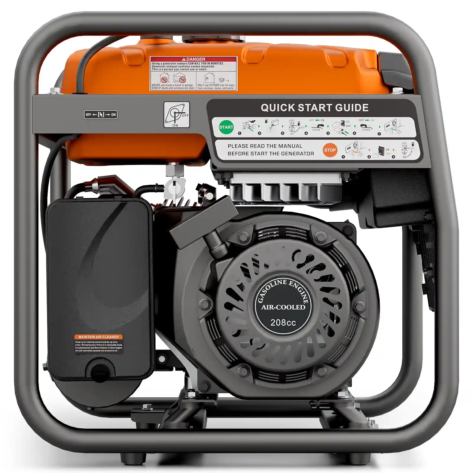 Efurden 4000W/4400W Portable Gasoline Inverter Generator | Overload Protection | ECO Mode |  EPA Compliant  – for Home Emergency Backup Power, Camping, and RV Use