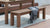 Efurden Outdoor Dinning Tables&Benches Set for Patio, 59 in - Brown