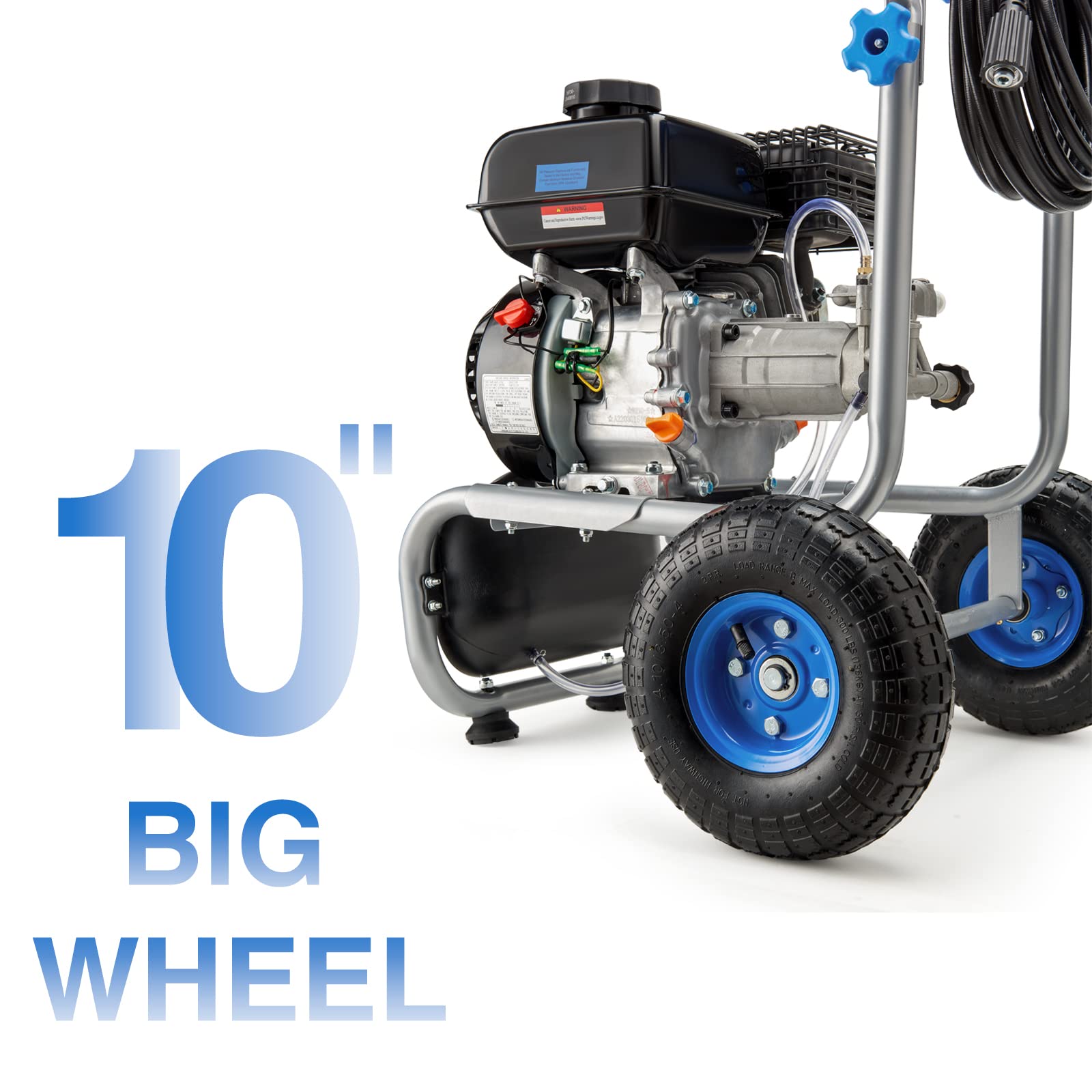 Efurden 3600 PSI 2.3 GPM Gas Pressure Washer with 209cc OHV Engine – for Walls, Terraces, Vehicles, and Garden