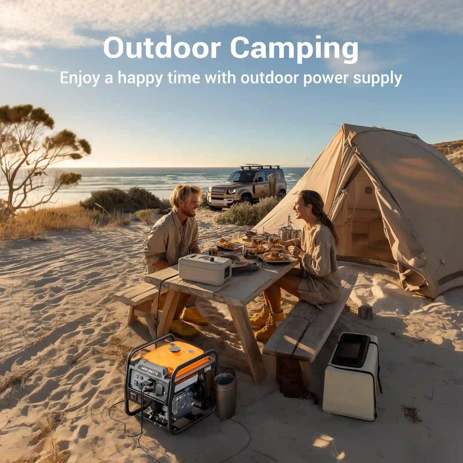 Efurden 4000W/4400W Portable Gasoline Inverter Generator | Overload Protection | ECO Mode |  EPA Compliant  – for Home Emergency Backup Power, Camping, and RV Use